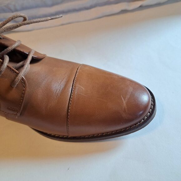 Florsheim Montinaro Leather Cap Toe Men\'s size 11.5D 11738 Tan Brown NEW scuffs main image 6